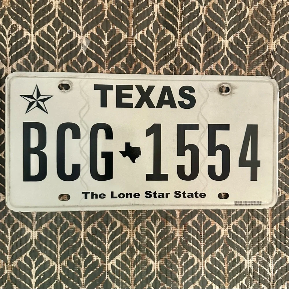 Texas The Lone Star State License Plate